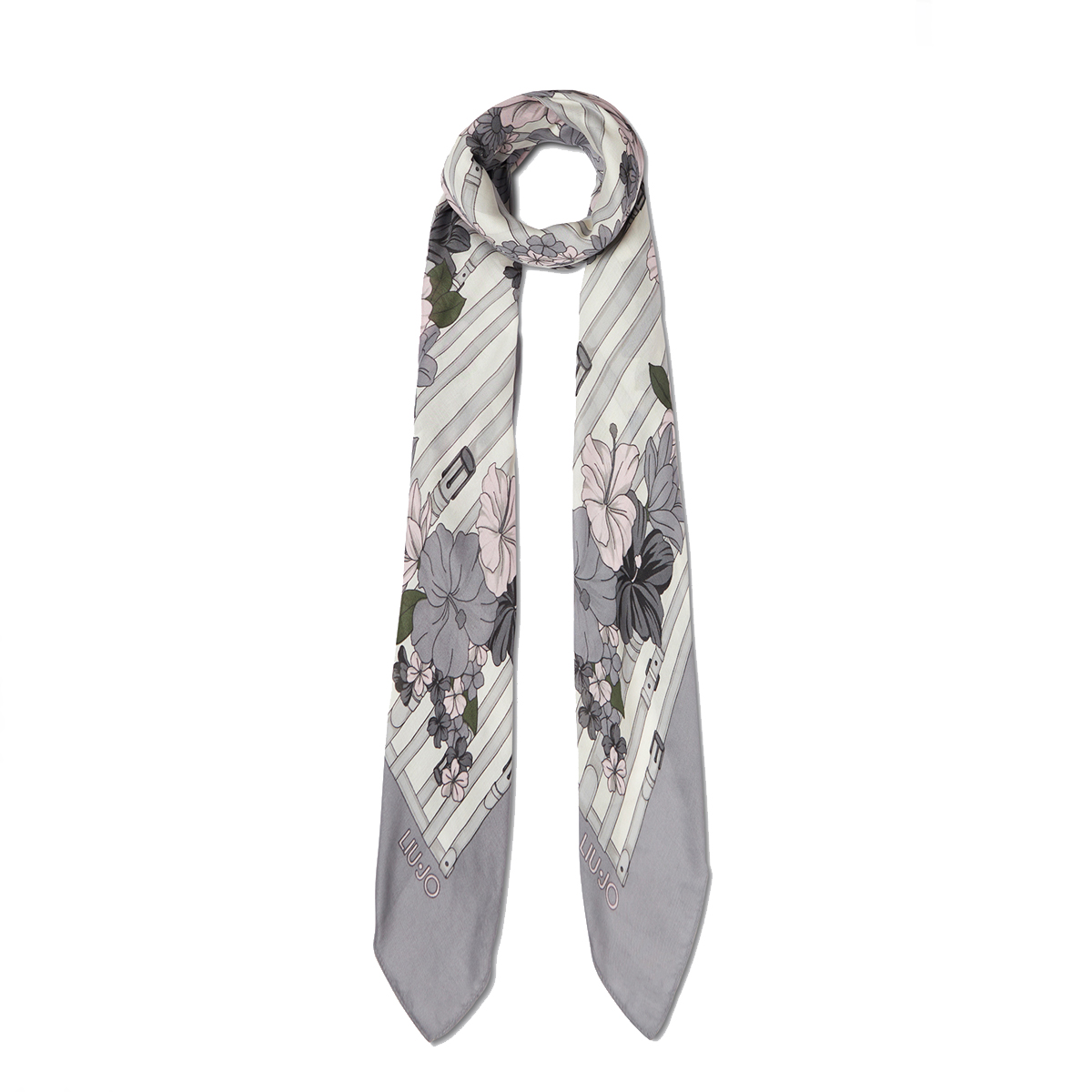 Liu Jo Foulard con stampa floreale Black - 1 Liu Jo Foulard con stampa floreale Black - 1