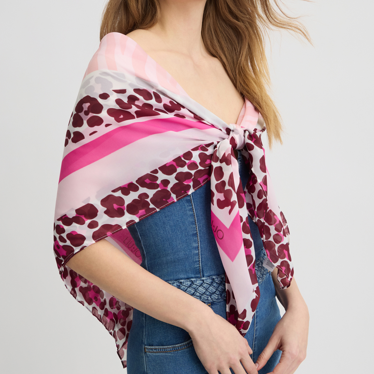 Liu Jo Foulard animalier Pink Berry - 2 Liu Jo Foulard animalier Pink Berry - 2