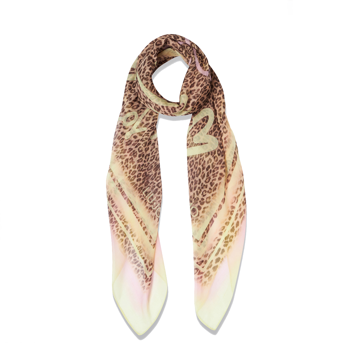 Liu Jo Foulard con stampa animalier Pale Yellow - 1