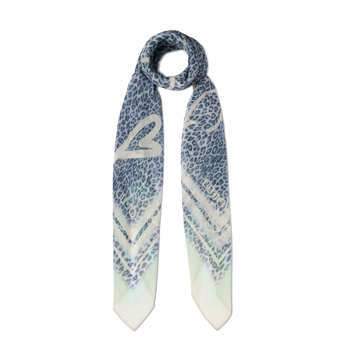 Liu Jo Foulard con stampa animalier Mint - 1