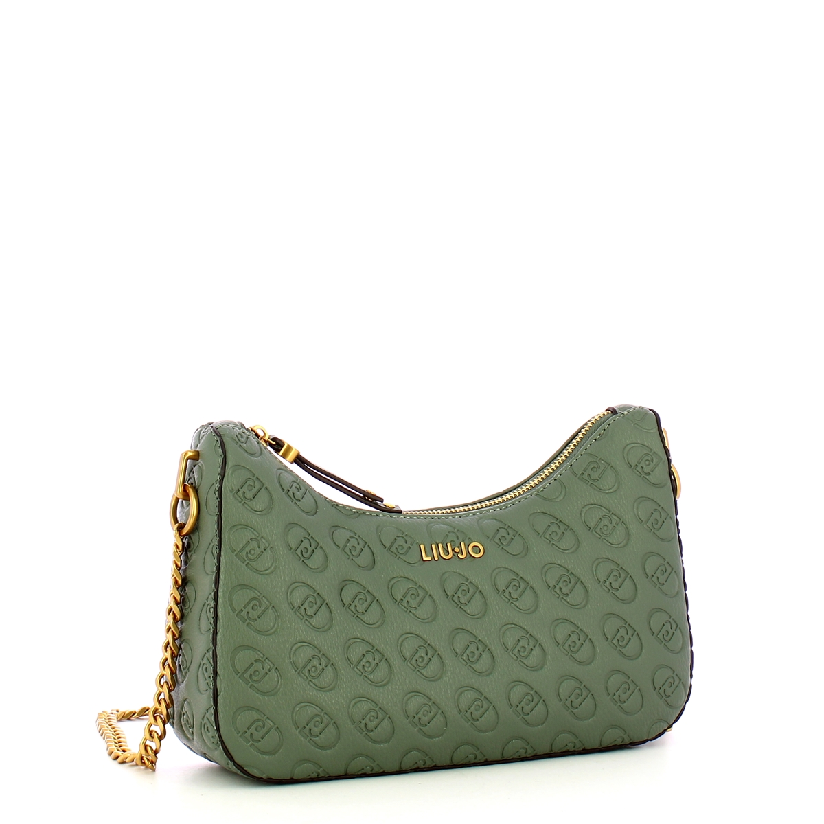Liu Jo Borsa a spalla mezzaluna logo Dark Jade - 2 Liu Jo Borsa a spalla mezzaluna logo Dark Jade - 2