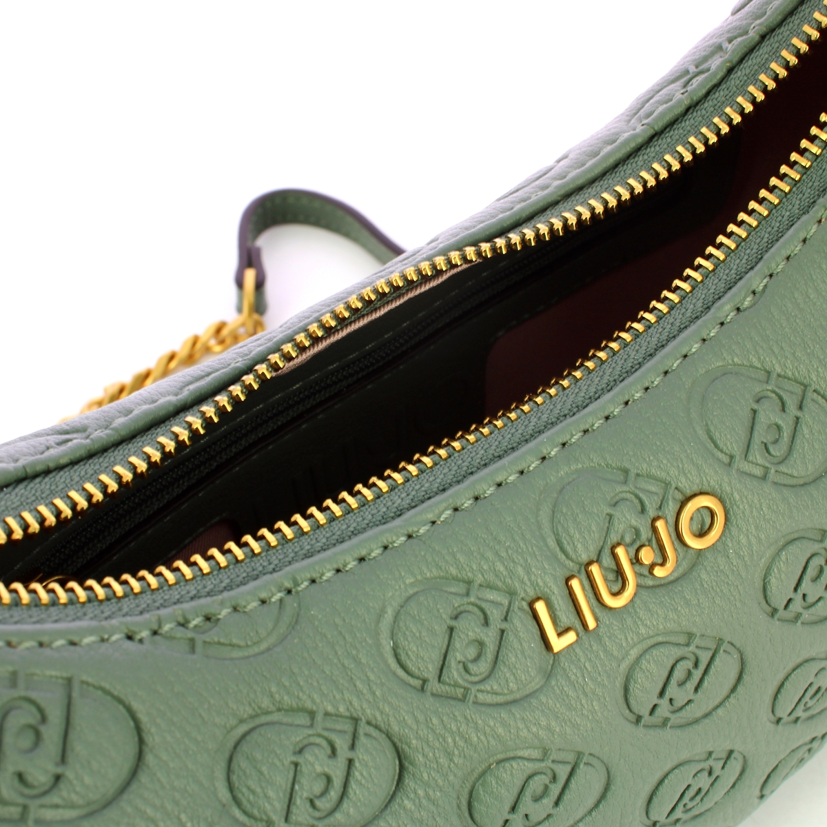 Liu Jo Borsa a spalla mezzaluna logo Dark Jade - 4 Liu Jo Borsa a spalla mezzaluna logo Dark Jade - 4