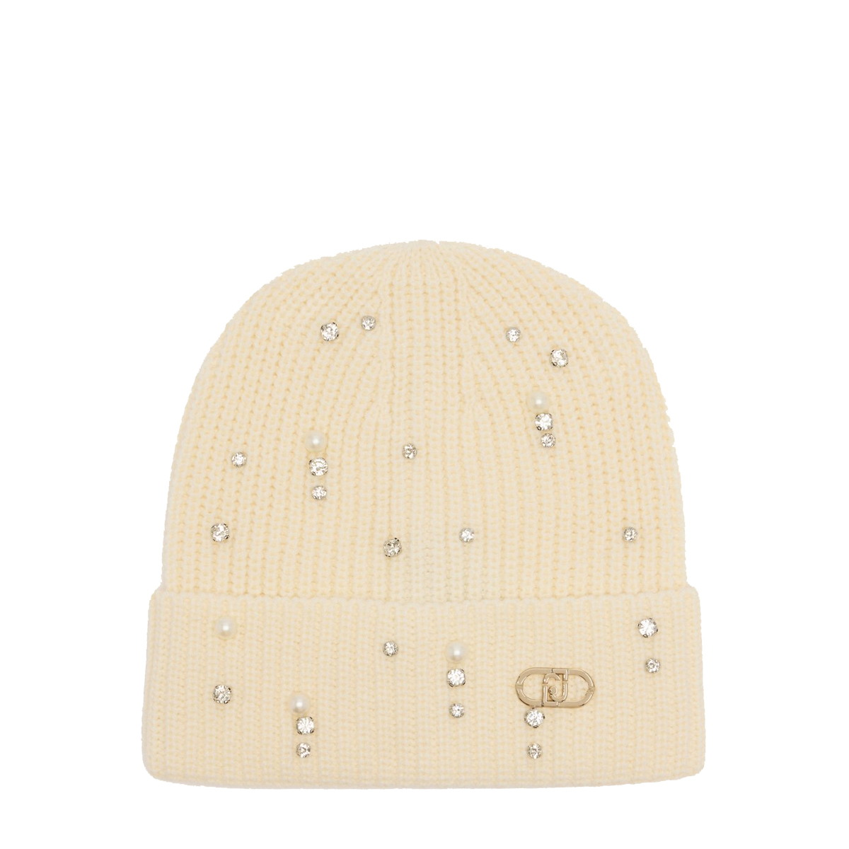 Liu Jo Berretto con strass e perle Bianco Lana - 1
