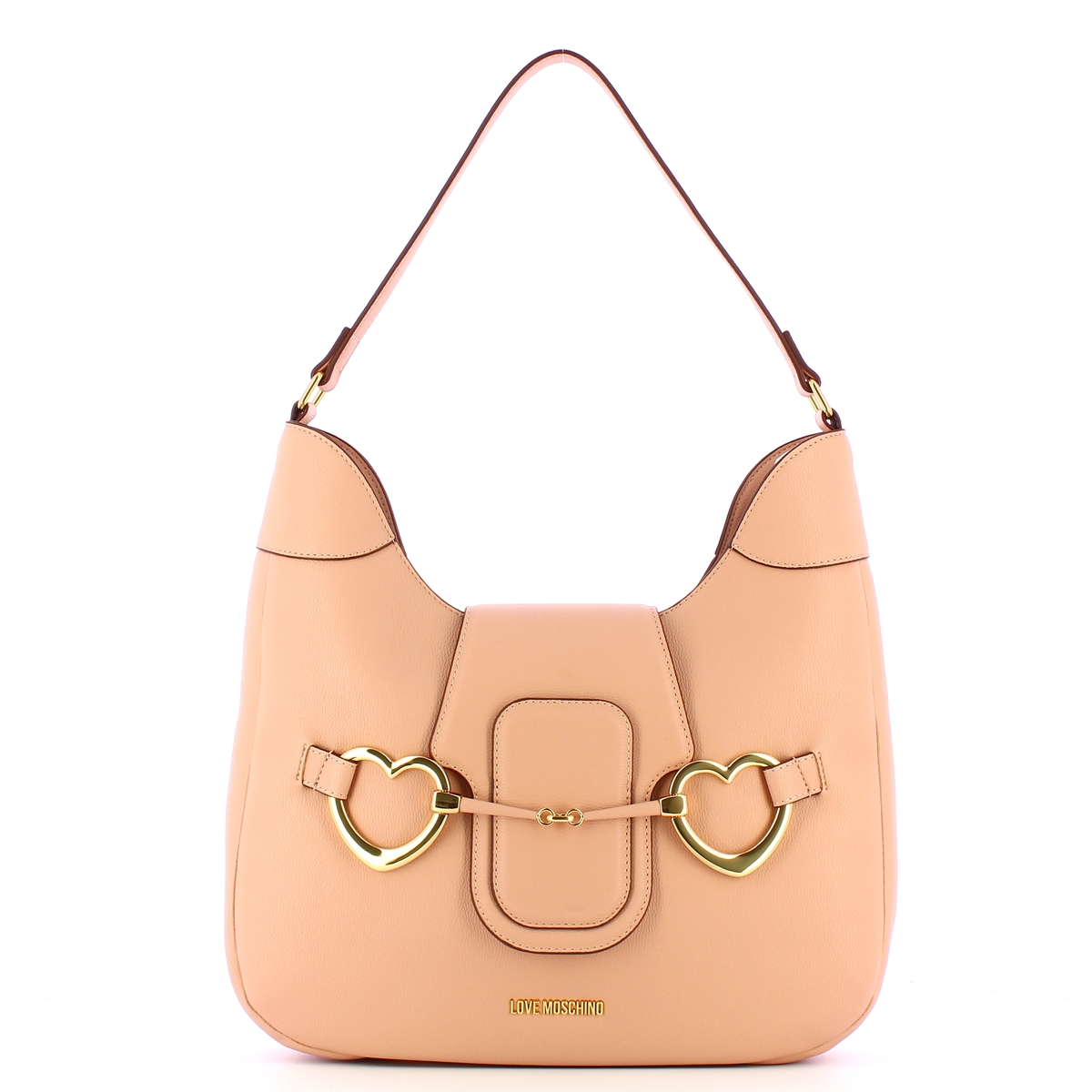 Love Moschino Hobo Bag Big Heartbit Nude - 1 Love Moschino Hobo Bag Big Heartbit Nude - 1
