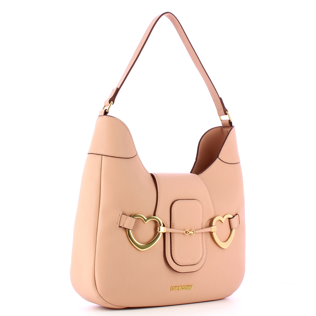 Love Moschino Hobo Bag Big Heartbit Nude - 2 Love Moschino Hobo Bag Big Heartbit Nude - 2