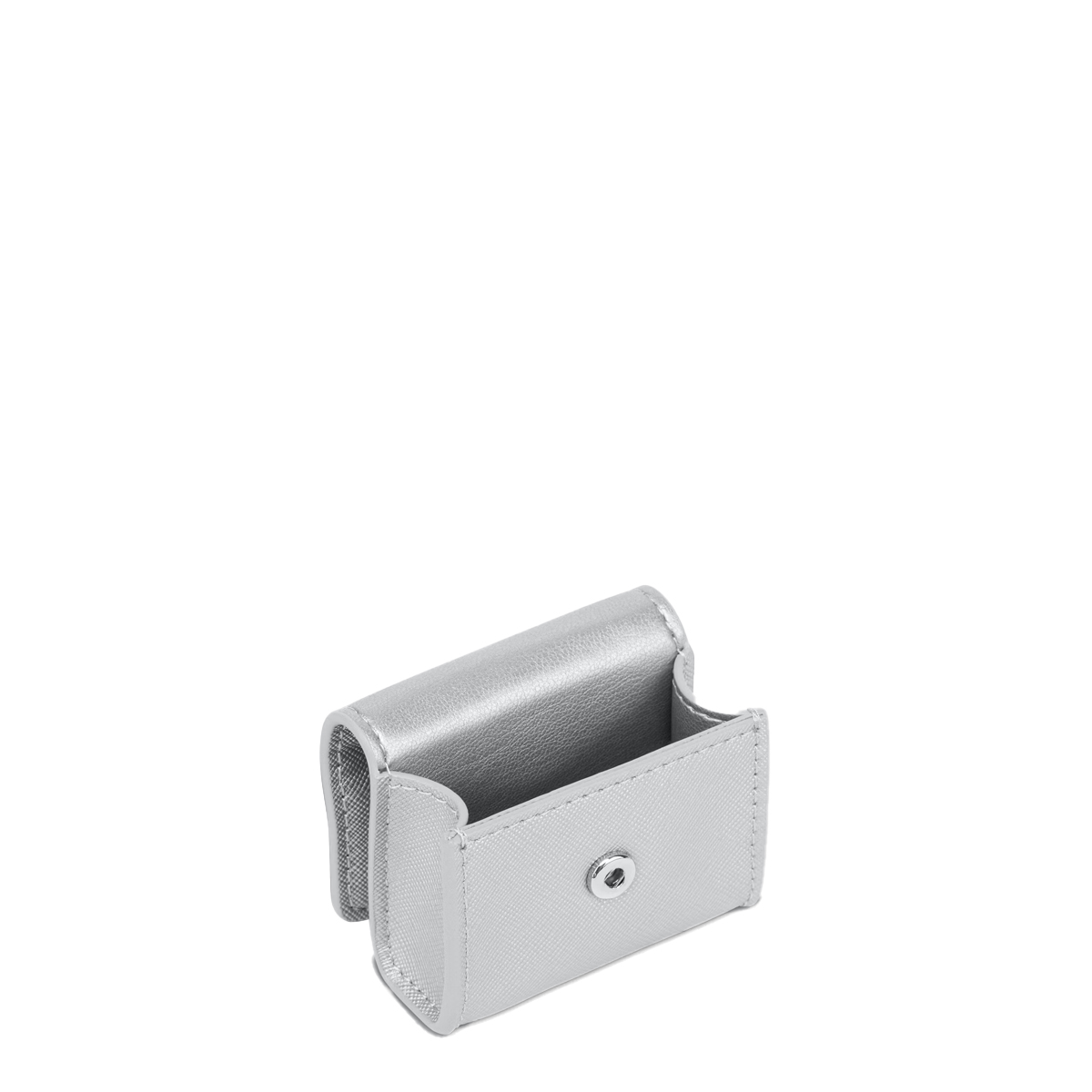 Love Moschino Mini Bustina Portachiavi Argento Laminato - 4 Love Moschino Mini Bustina Portachiavi Argento Laminato - 4