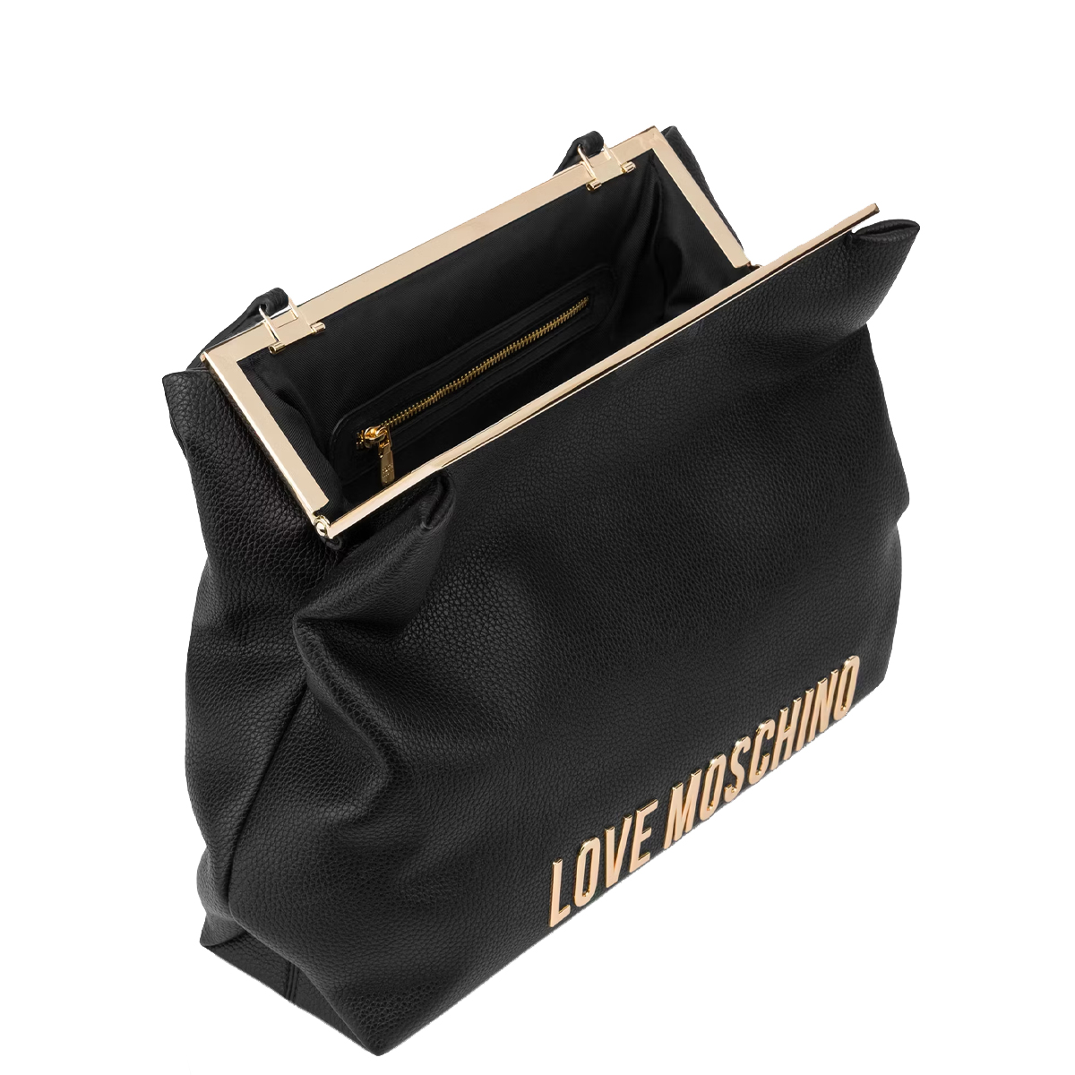 Love Moschino Borsa a spalla Lettering Logo Nero - 3