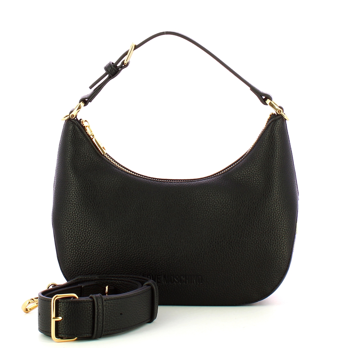 Love Moschino Hobo Bag Giant Logo Nero Oro - 4 Love Moschino Hobo Bag Giant Logo Nero Oro - 4