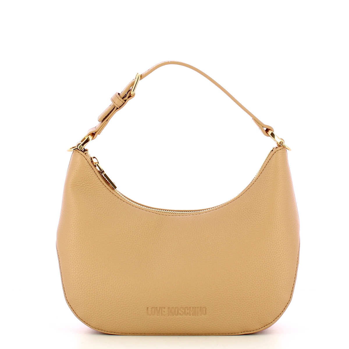 Love Moschino Hobo Bag Giant Logo Sabbia - 1