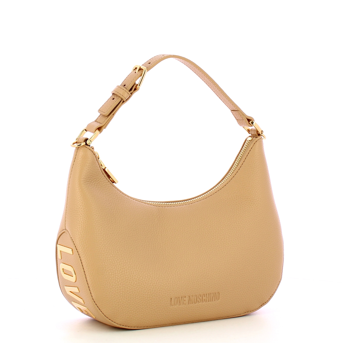 Love Moschino Hobo Bag Giant Logo Sabbia - 2