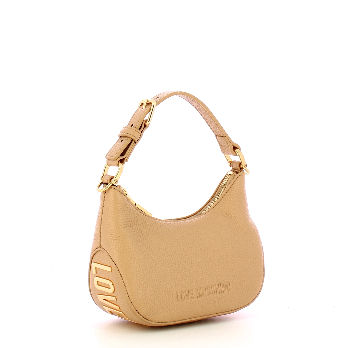 Love Moschino Hobo Bag Giant Logo mini Sabbia - 2 Love Moschino Hobo Bag Giant Logo mini Sabbia - 2