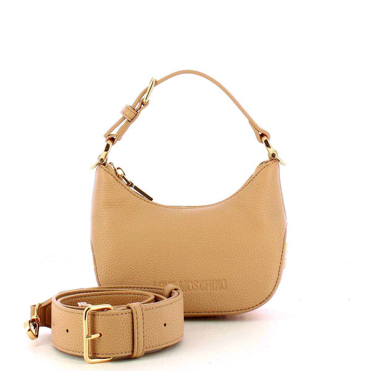 Love Moschino Hobo Bag Giant Logo mini Sabbia - 4 Love Moschino Hobo Bag Giant Logo mini Sabbia - 4