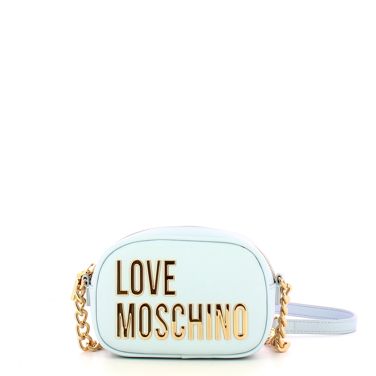 Love Moschino Tracollina Maxi Logo Cielo - 1 Love Moschino Tracollina Maxi Logo Cielo - 1