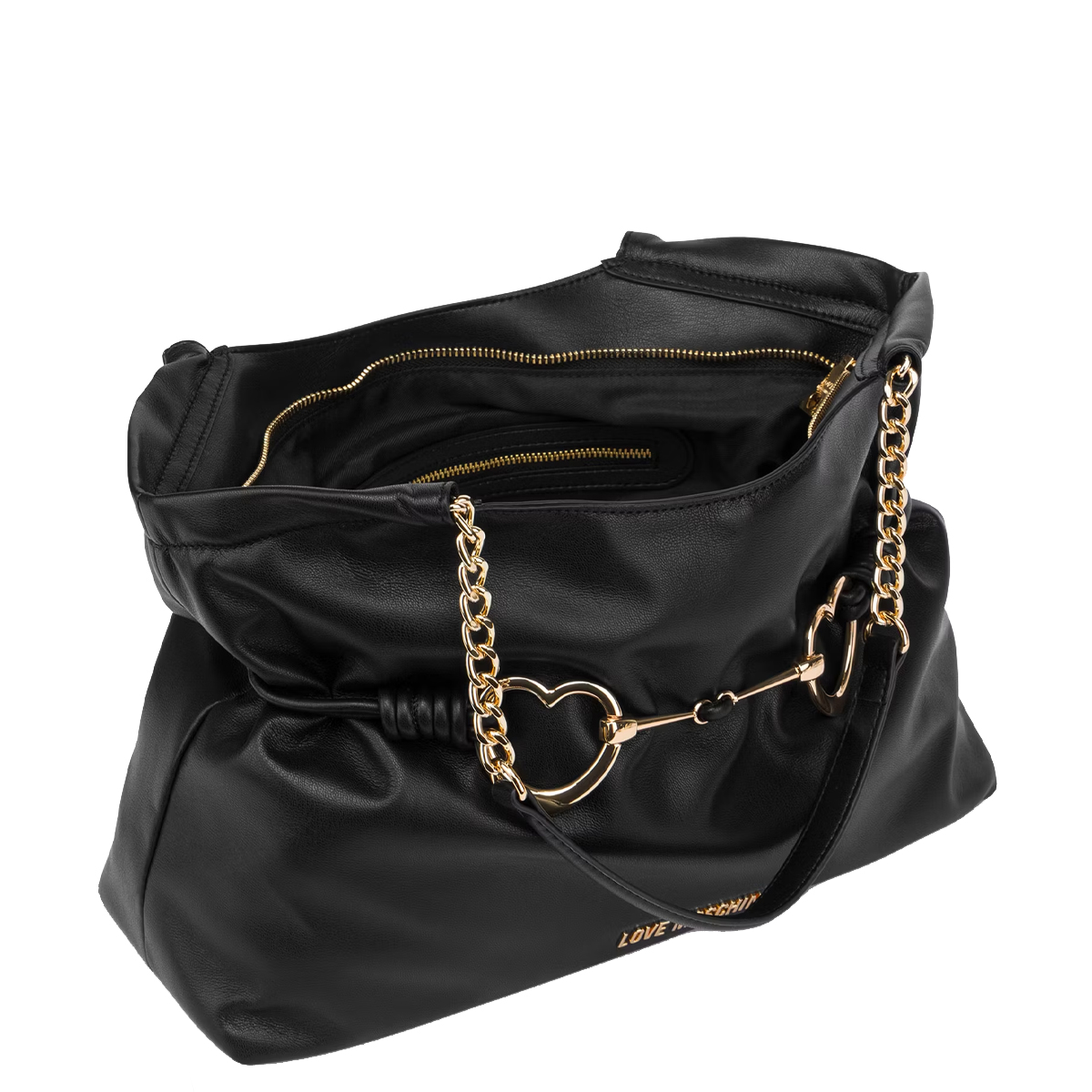 Love Moschino Shopper Hearts Nero - 3