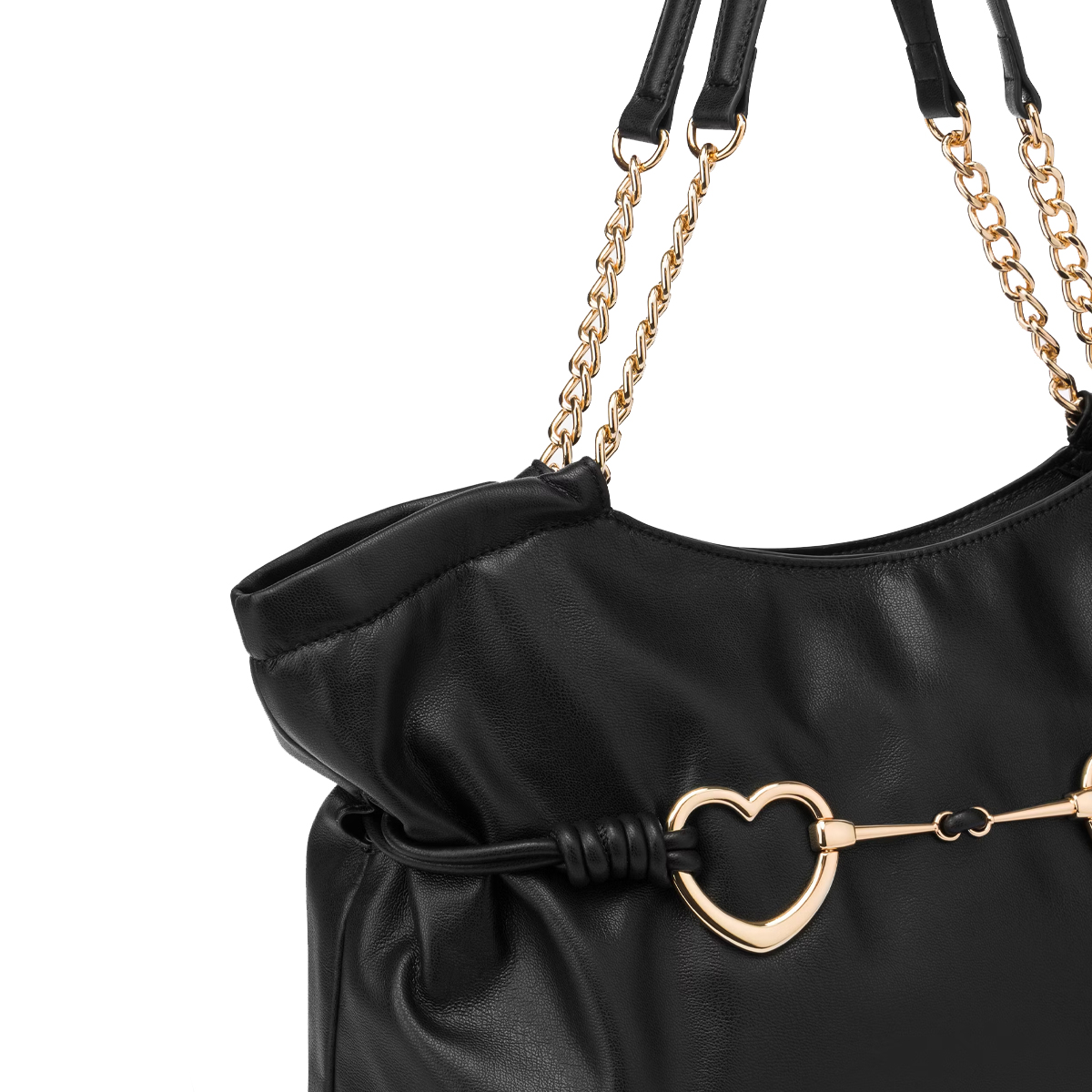 Love Moschino Shopper Hearts Nero - 4