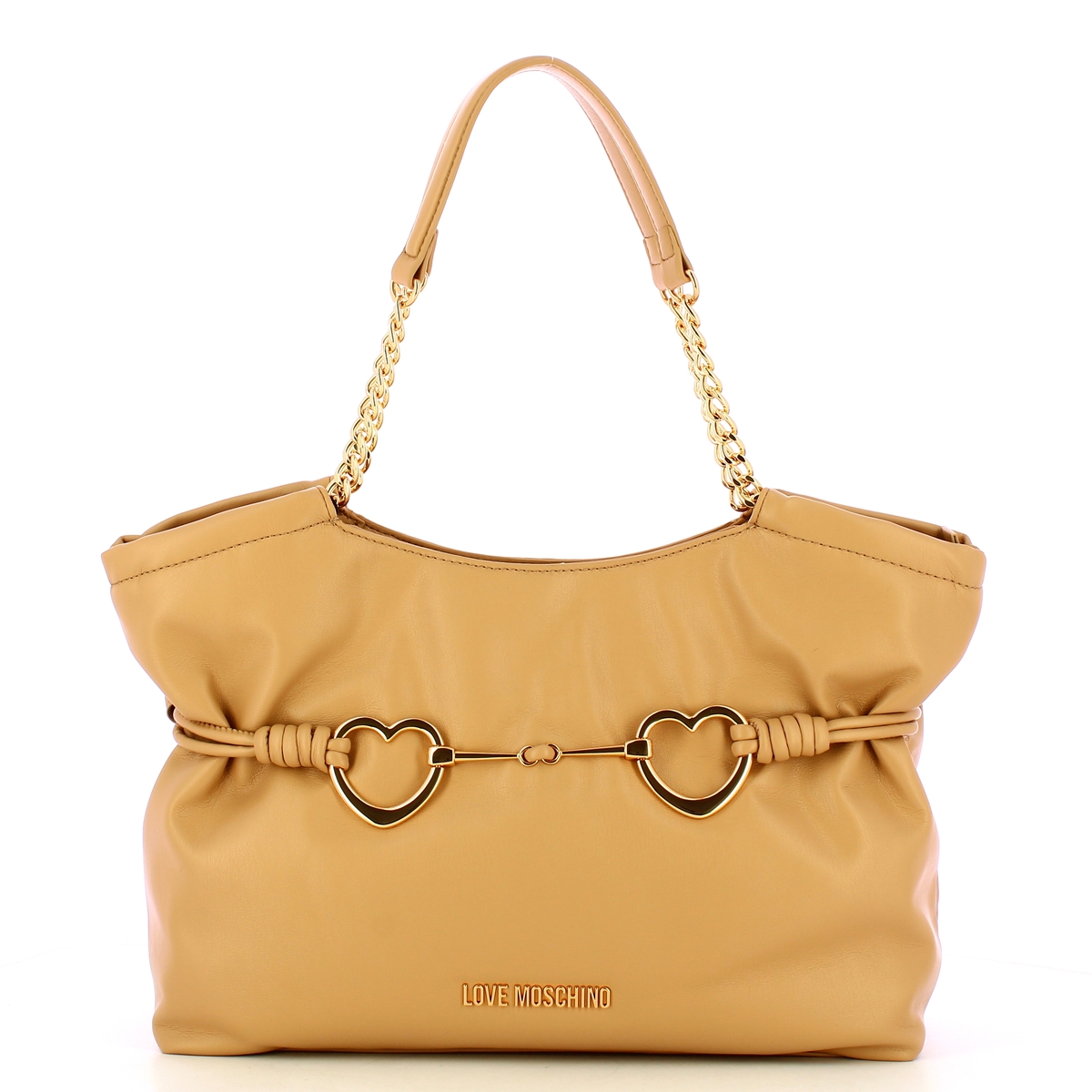 Love Moschino Shopper Hearts Sabbia - 1
