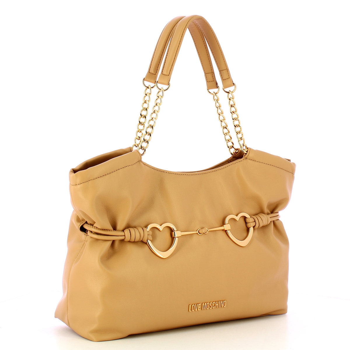 Love Moschino Shopper Hearts Sabbia - 2