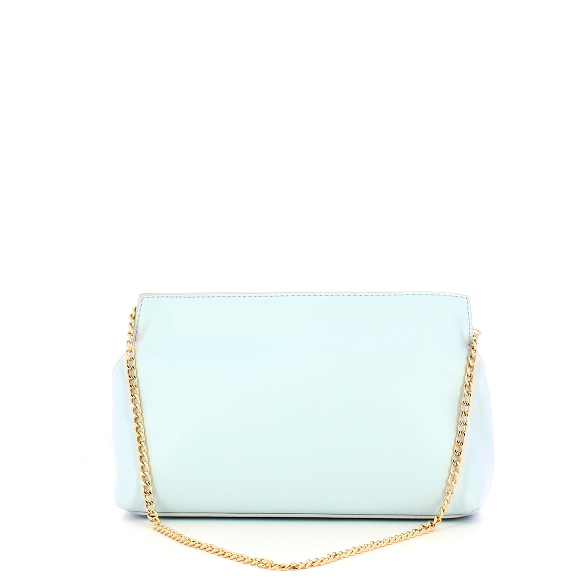 Love Moschino Clutch Laminata Hearts Cielo - 3