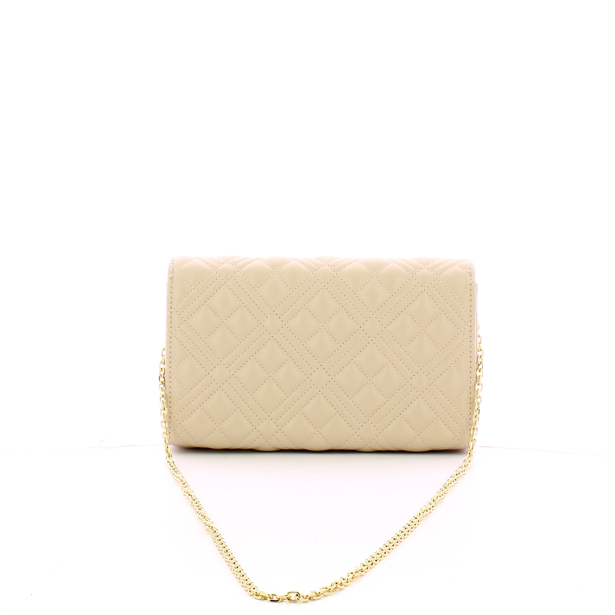 Love Moschino Clutch Shiny Quilted Avorio - 3
