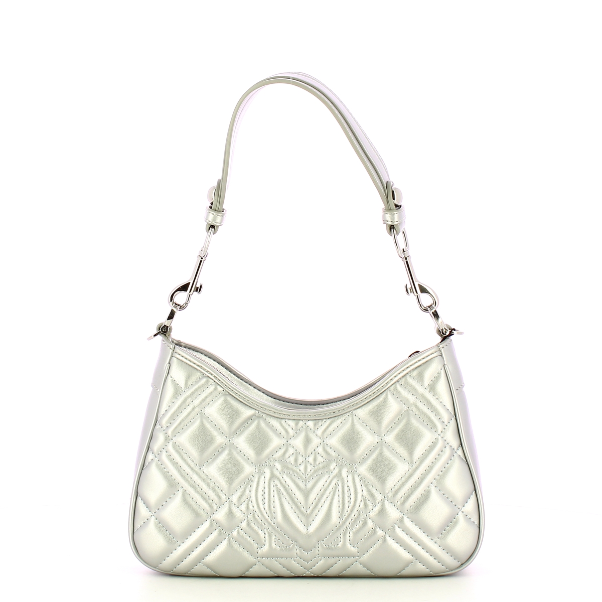 Love Moschino Sottospalla Quilted Silver - 3 Love Moschino Sottospalla Quilted Silver - 3
