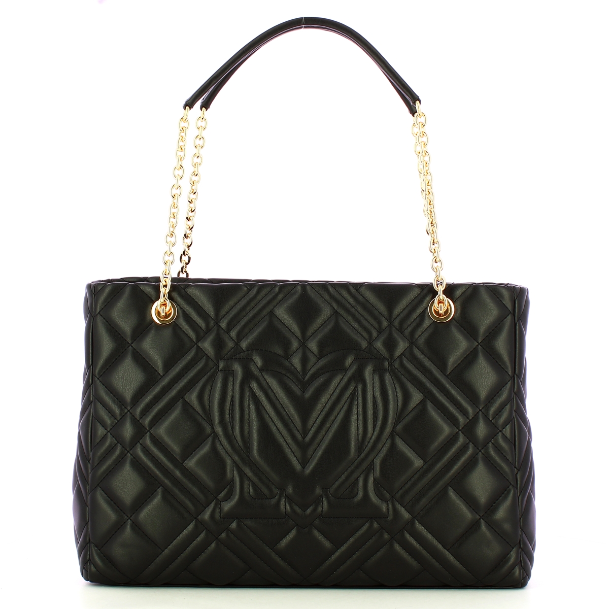 Love Moschino Shopper Quilted Lettering Logo Nero - 3 Love Moschino Shopper Quilted Lettering Logo Nero - 3