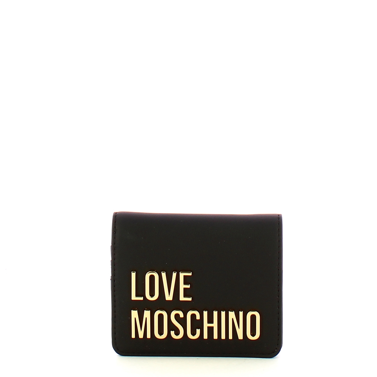 Love Moschino Portafoglio Lettering Logo Nero Oro - 1 Love Moschino Portafoglio Lettering Logo Nero Oro - 1