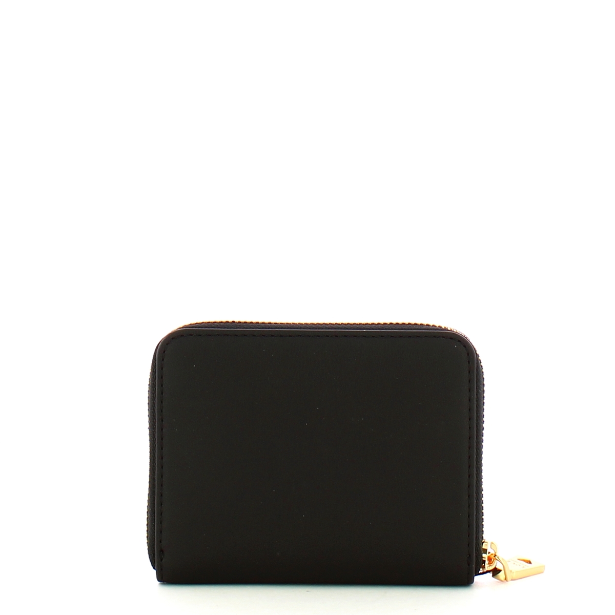 Love Moschino Portafoglio Lettering Logo Zip Around Nero Oro - 2