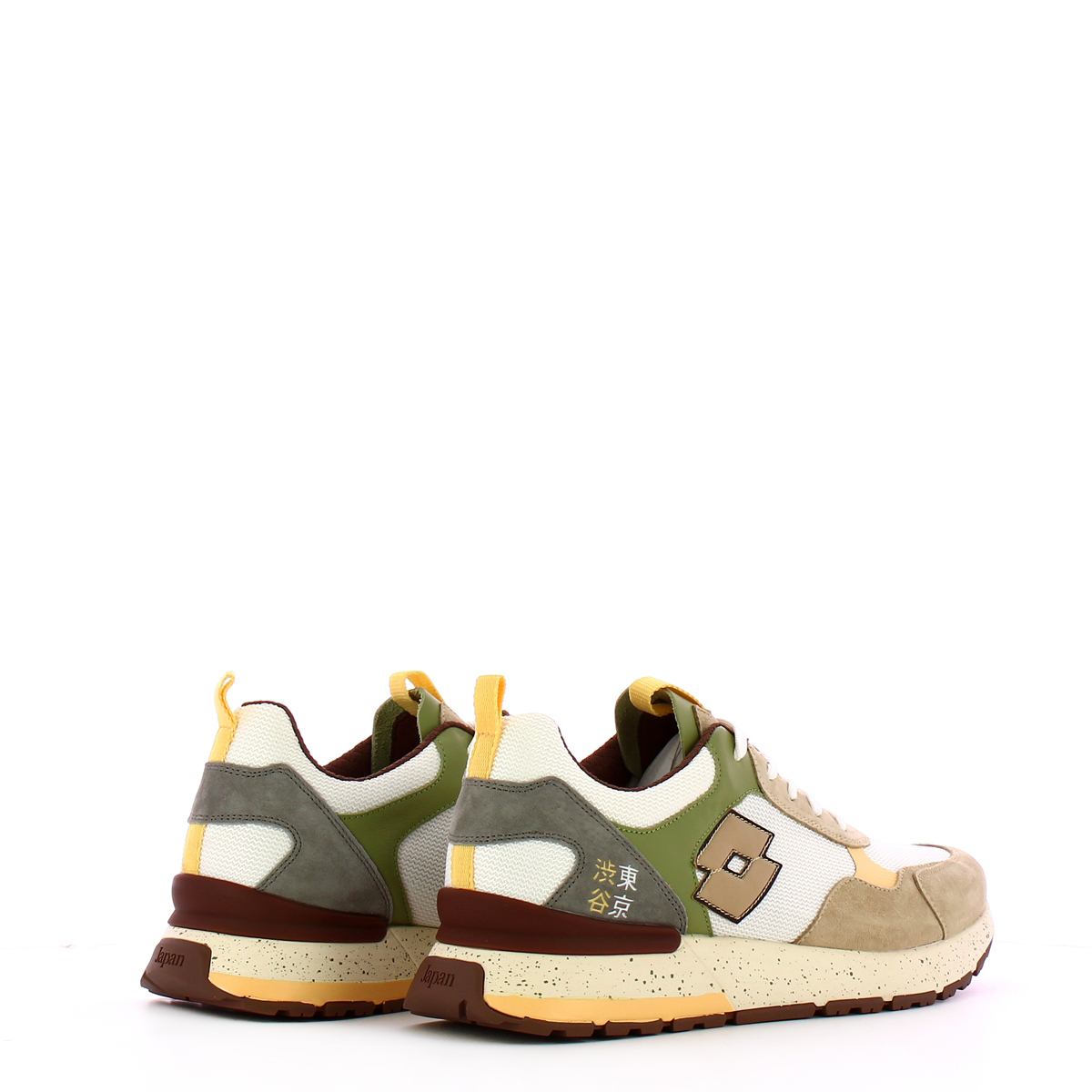 LOTT Sneakers Tokyo Shibuya White Irish Beige Mosstone Green - 3 LOTT Sneakers Tokyo Shibuya White Irish Beige Mosstone Green - 3