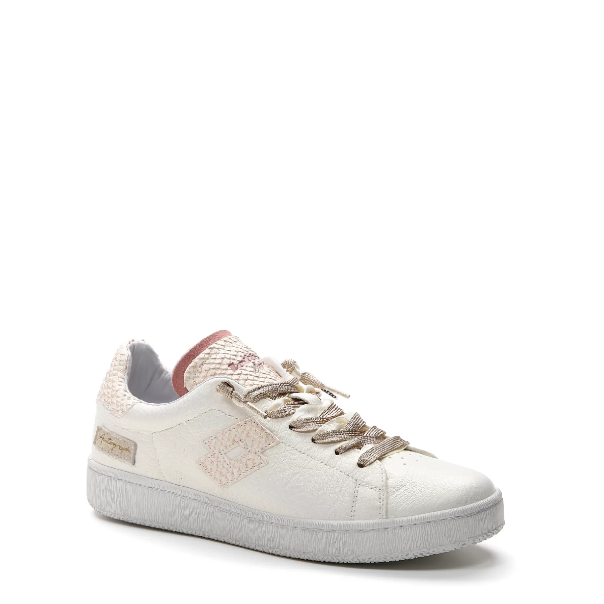 Lotto Sneakers Autograph Pearl Antique White Golden Almond - 2 Lotto Sneakers Autograph Pearl Antique White Golden Almond - 2
