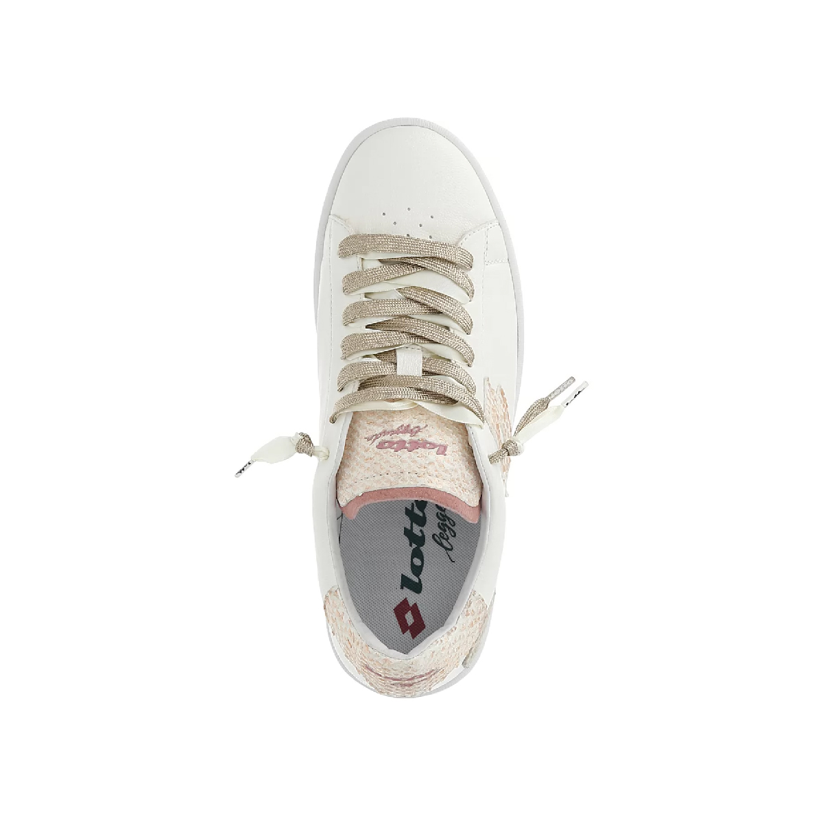 Lotto Sneakers Autograph Pearl Antique White Golden Almond - 4 Lotto Sneakers Autograph Pearl Antique White Golden Almond - 4