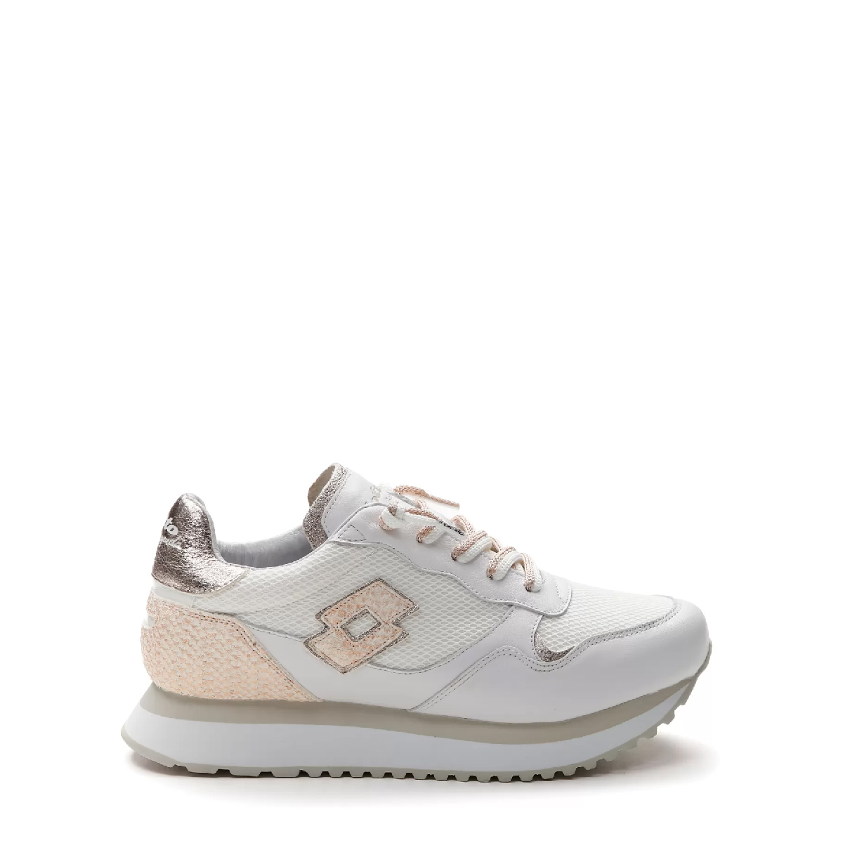Lotto Sneakers Wedge II Fih W White Golden Almond - 1