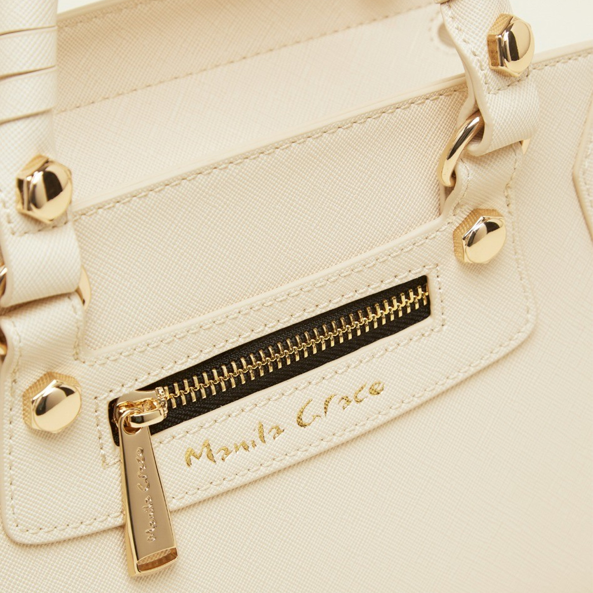 Manila Grace Borsa a mano Mirama Small Latte - 4
