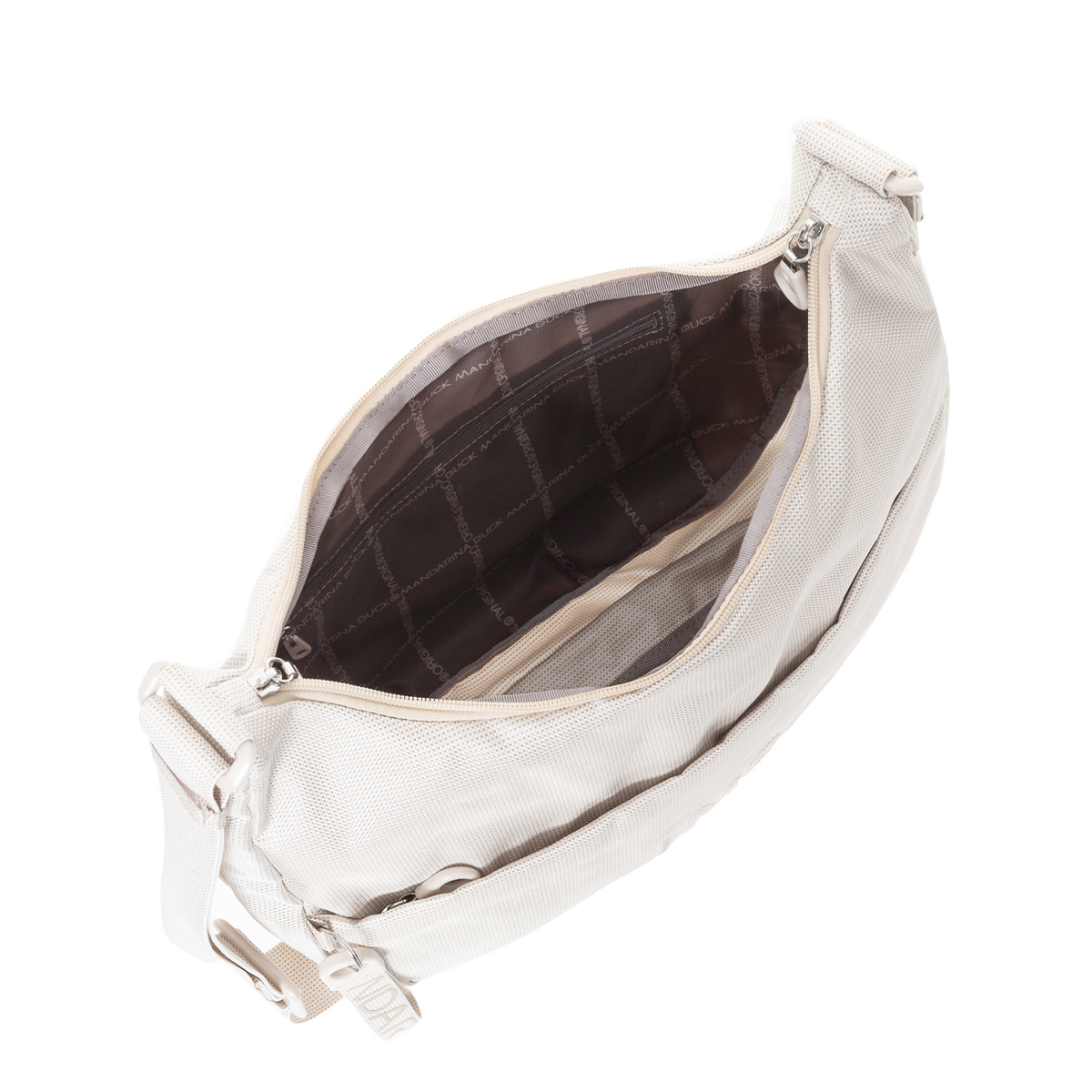 Mandarina Duck Borsa a tracolla espandibile MD20 Whitecap Gray - 5