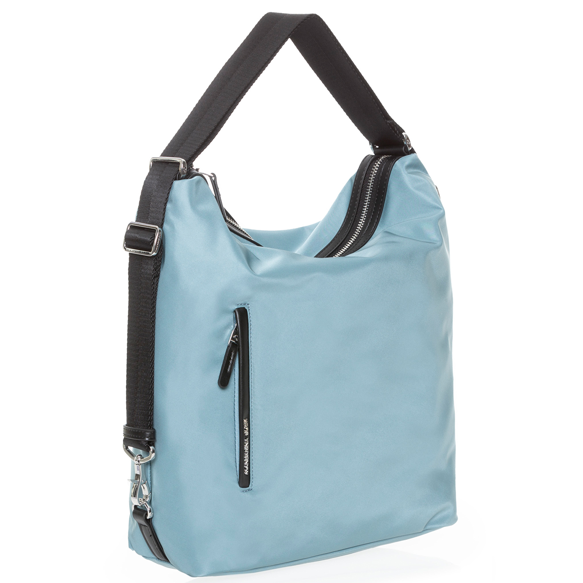 Mandarina Duck Hobo Bag Hunter Smoke Blue - 2 Mandarina Duck Hobo Bag Hunter Smoke Blue - 2