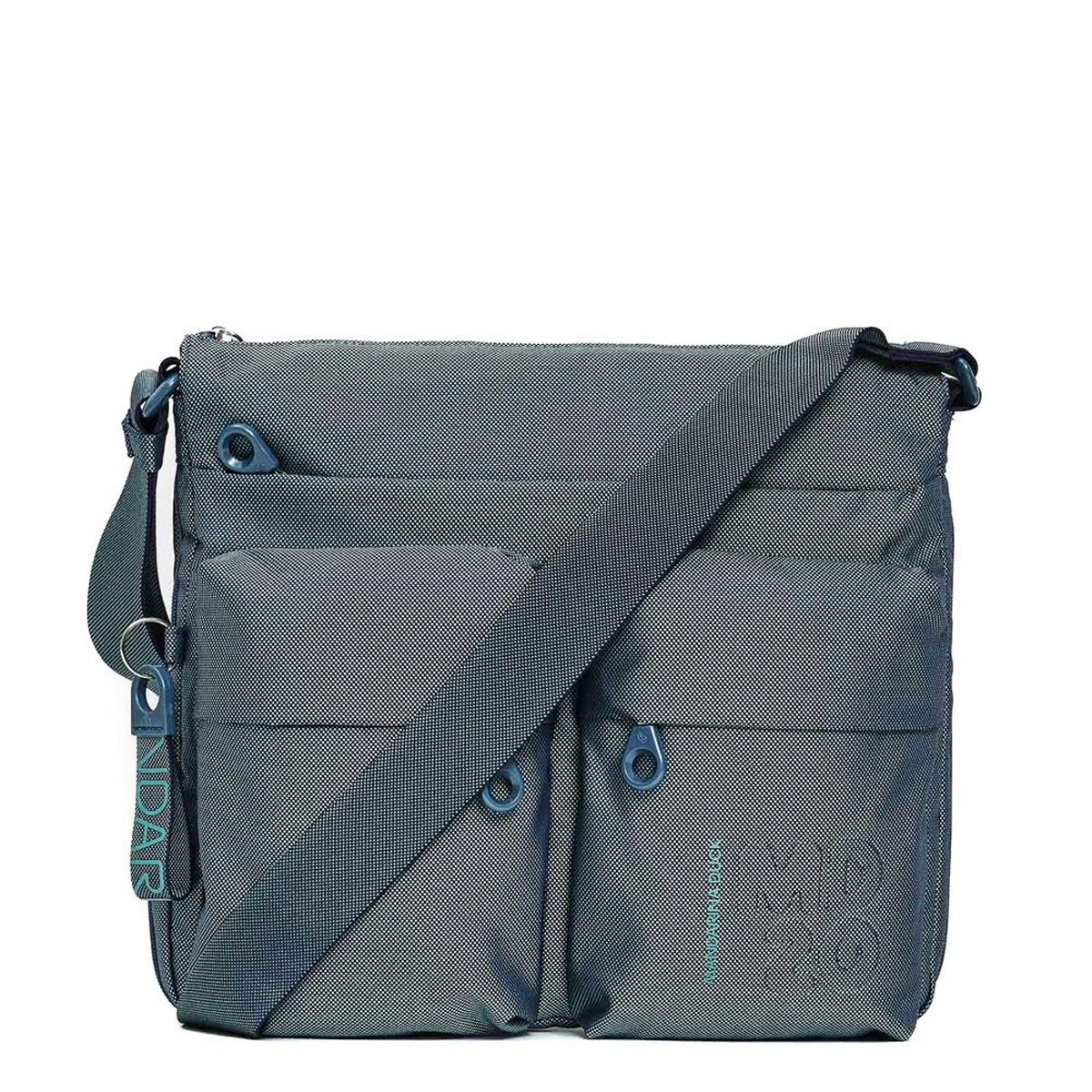 Mandarina Duck Expandable Crossbody Bag MD20 Blue Wing - 1