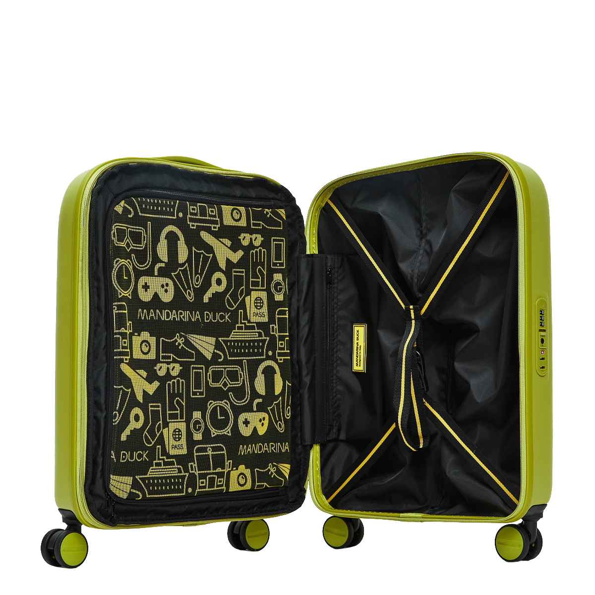 Mandarina Duck Bagaglio a mano 55 cm LOGODUCK + Mapo Green - 4 Mandarina Duck Bagaglio a mano 55 cm LOGODUCK + Mapo Green - 4