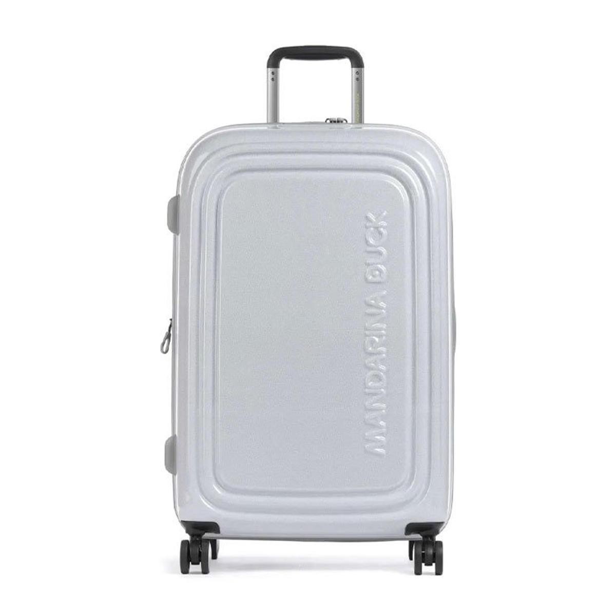 Mandarina Duck Trolley Medio 69 cm LOGODUCK + Exp. Glitter Silver - 1 Mandarina Duck Trolley Medio 69 cm LOGODUCK + Exp. Glitter Silver - 1