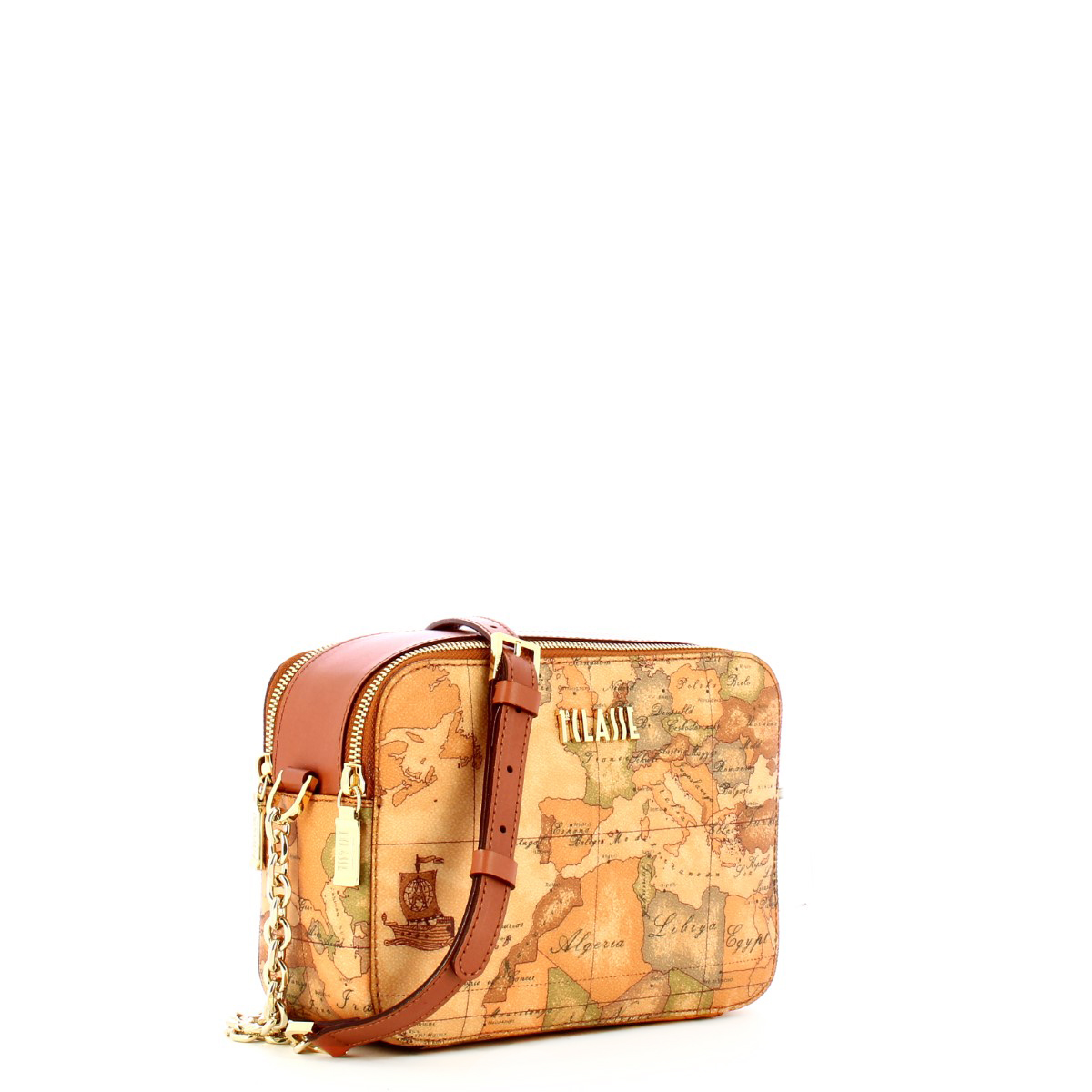 Alviero Martini 1a Classe Camera Bag Geo Classic Doppia Zip Naturale - 2 Alviero Martini 1a Classe Camera Bag Geo Classic Doppia Zip Naturale - 2