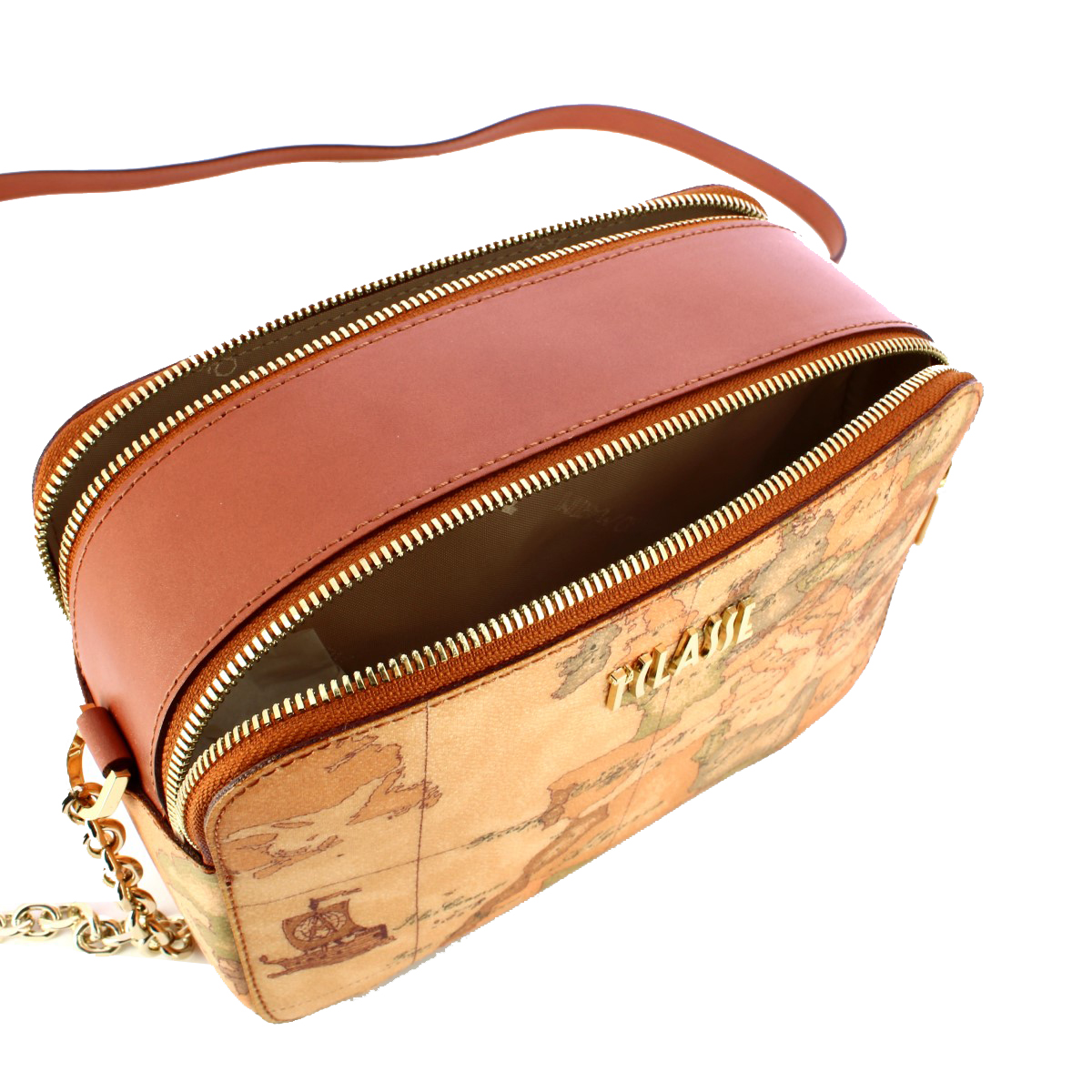 Alviero Martini 1a Classe Camera Bag Geo Classic Doppia Zip Naturale - 4 Alviero Martini 1a Classe Camera Bag Geo Classic Doppia Zip Naturale - 4