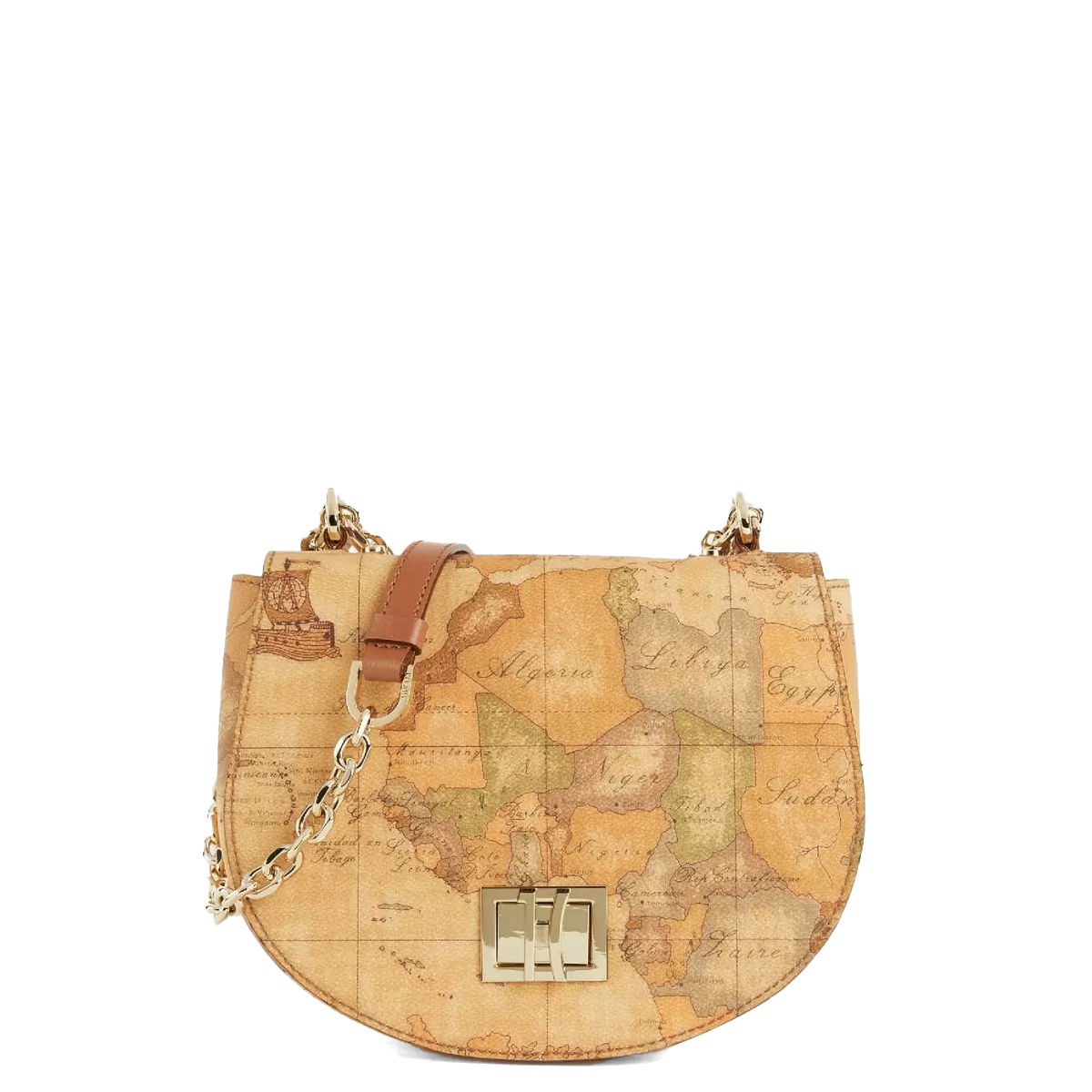 Alviero Martini 1a Classe Tracollina Tonda Geo Classic Naturale - 1 Alviero Martini 1a Classe Tracollina Tonda Geo Classic Naturale - 1
