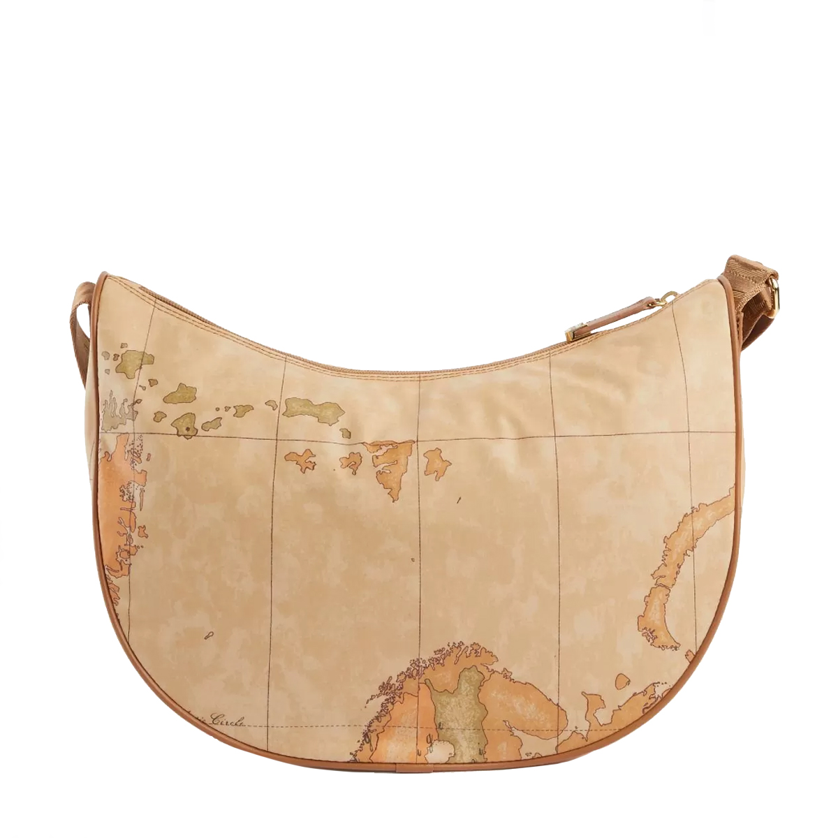 Alviero Martini 1a Classe Tracolla Mezzaluna Media Geo Soft con tasca Naturale - 2 Alviero Martini 1a Classe Tracolla Mezzaluna Media Geo Soft con tasca Naturale - 2