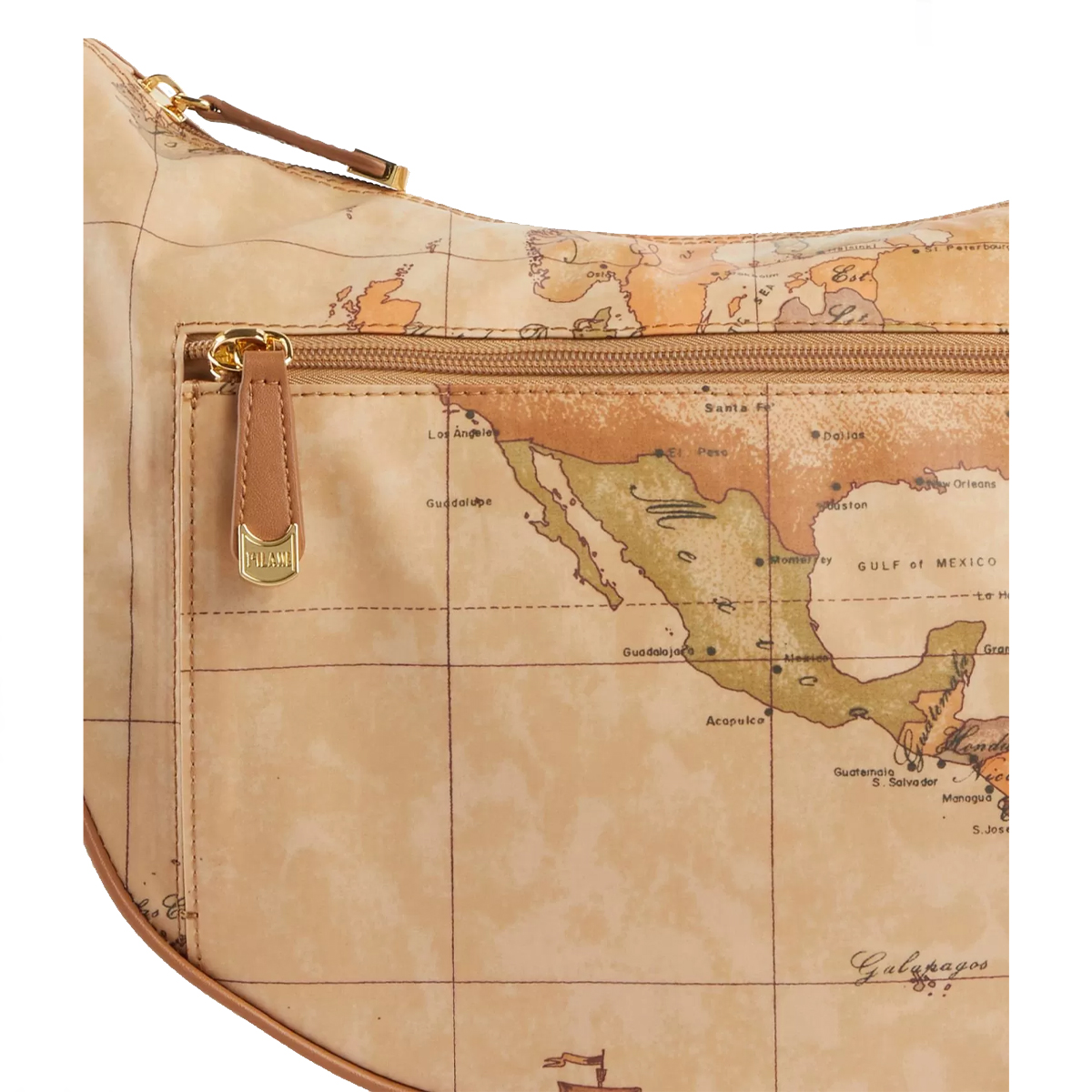 Alviero Martini 1a Classe Tracolla Mezzaluna Media Geo Soft con tasca Naturale - 4 Alviero Martini 1a Classe Tracolla Mezzaluna Media Geo Soft con tasca Naturale - 4