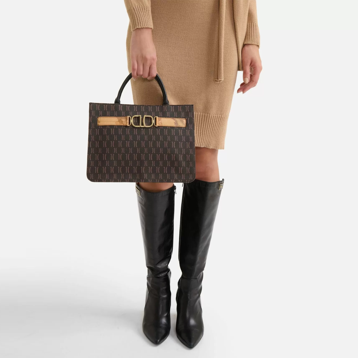 Alviero Martini 1a Classe Borsa a mano 3D Monogram Nero - 2 Alviero Martini 1a Classe Borsa a mano 3D Monogram Nero - 2