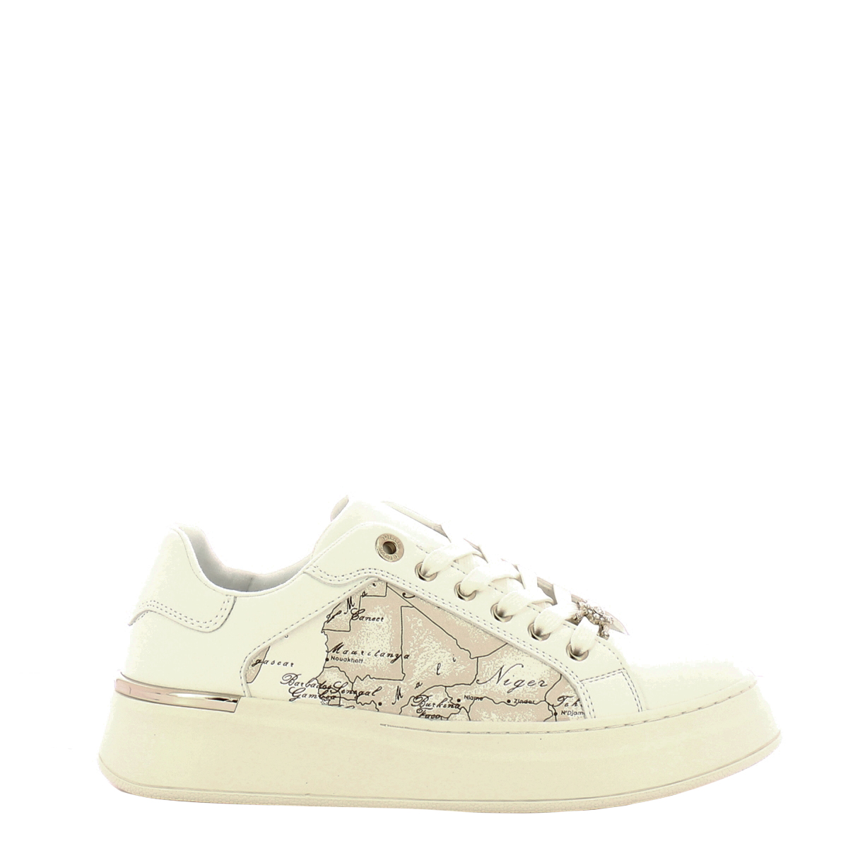Alviero Martini 1a Classe Sneakers Bianco Geo Latte - 1