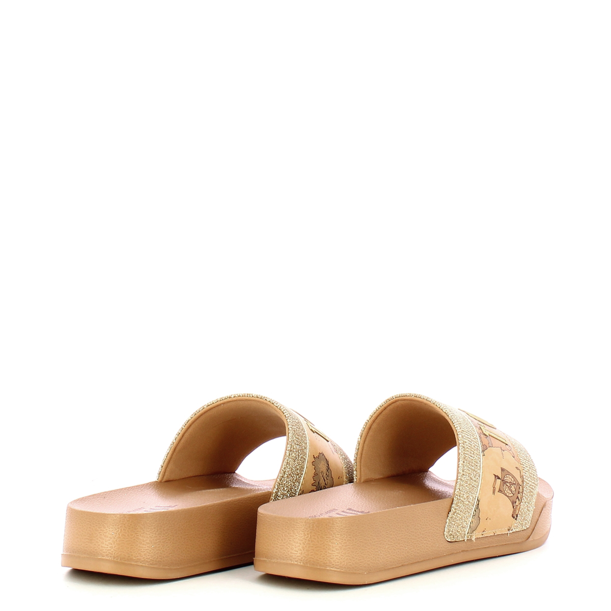 Alviero Martini 1a Classe Sliders con fascia Platino Geo Beige - 3