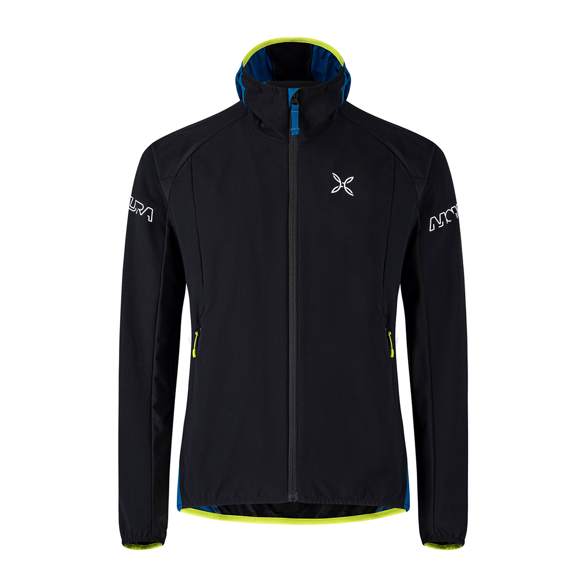 MNTR Giacca con cappuccio Flash Sky Nero Deep Blue - 1