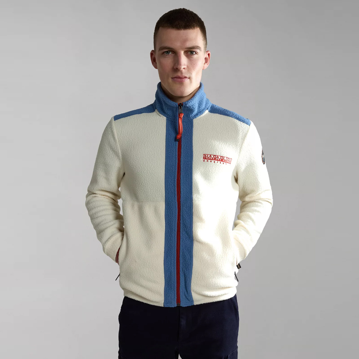 Napapijri Felpa con zip Anderby Whitecap Gray - 3 Napapijri Felpa con zip Anderby Whitecap Gray - 3