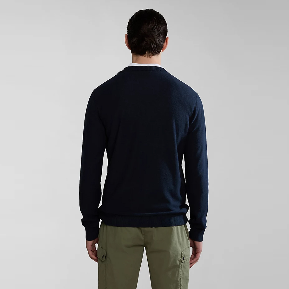 Napapijri Maglione Linen Blu Marine - 4