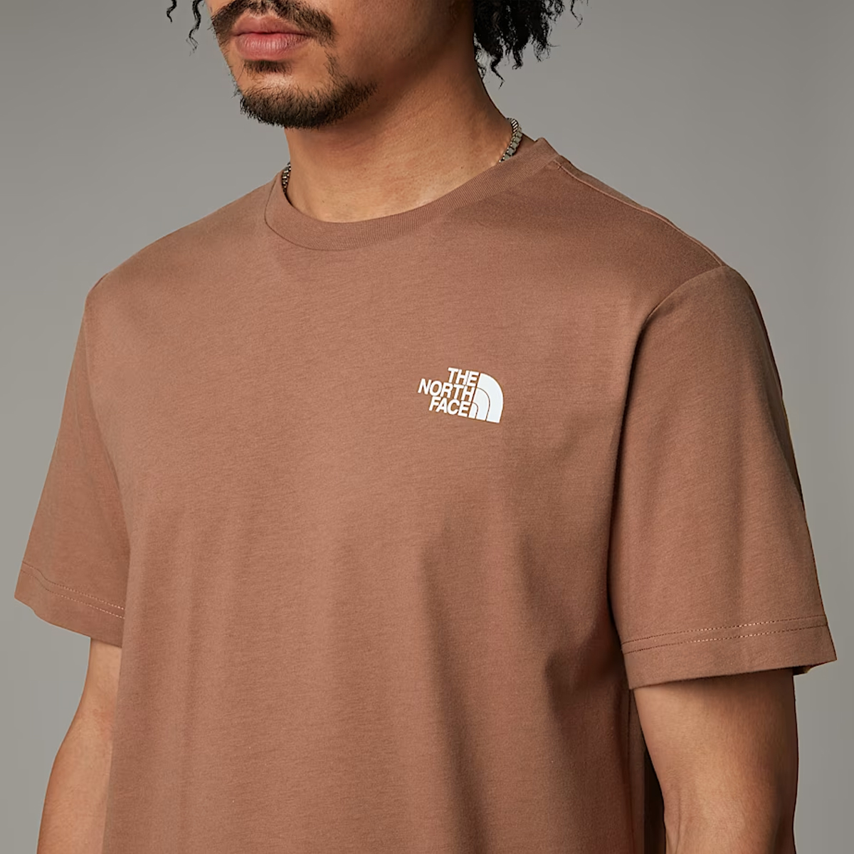 The North Face T-Shirt Redbox Latte Gravel - 3
