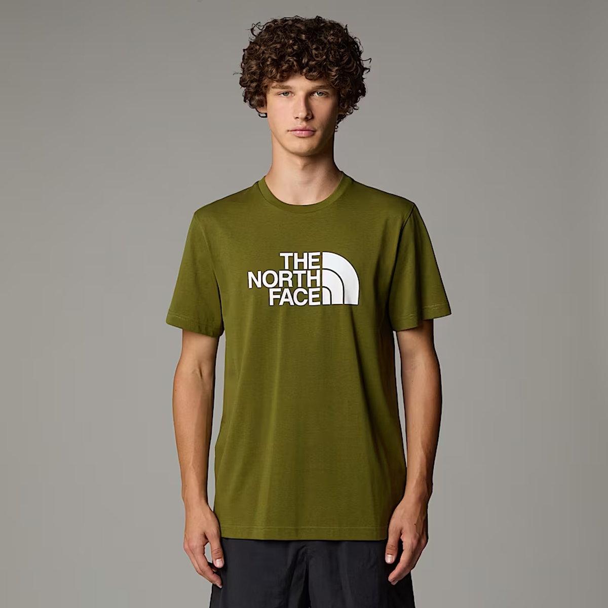 The North Face T-Shirt Easy Forest Olive TNF White - 3